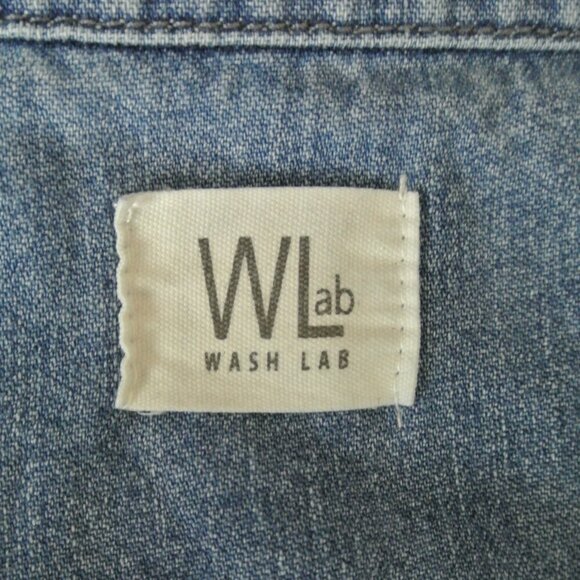 NEW Wash Lab Oversized Denim Shirt Size M #2113 - Picture 6 of 8